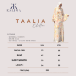 Taalia Chiffon Abaya