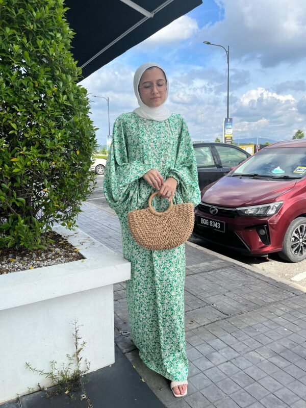 Amanda Printed Satin Dress