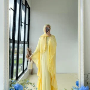 Maya Signature Abaya - Yellow