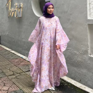 Maya Chiffon Abaya - Soft Purple
